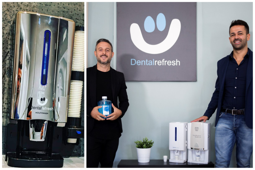 Dental Refresh, il dispenser collutorio casertano venduto in tutto