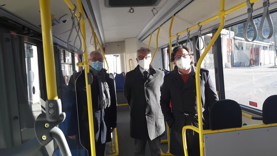 Nuova flotta di autobus CLP a Caserta: l'intervento del sindaco