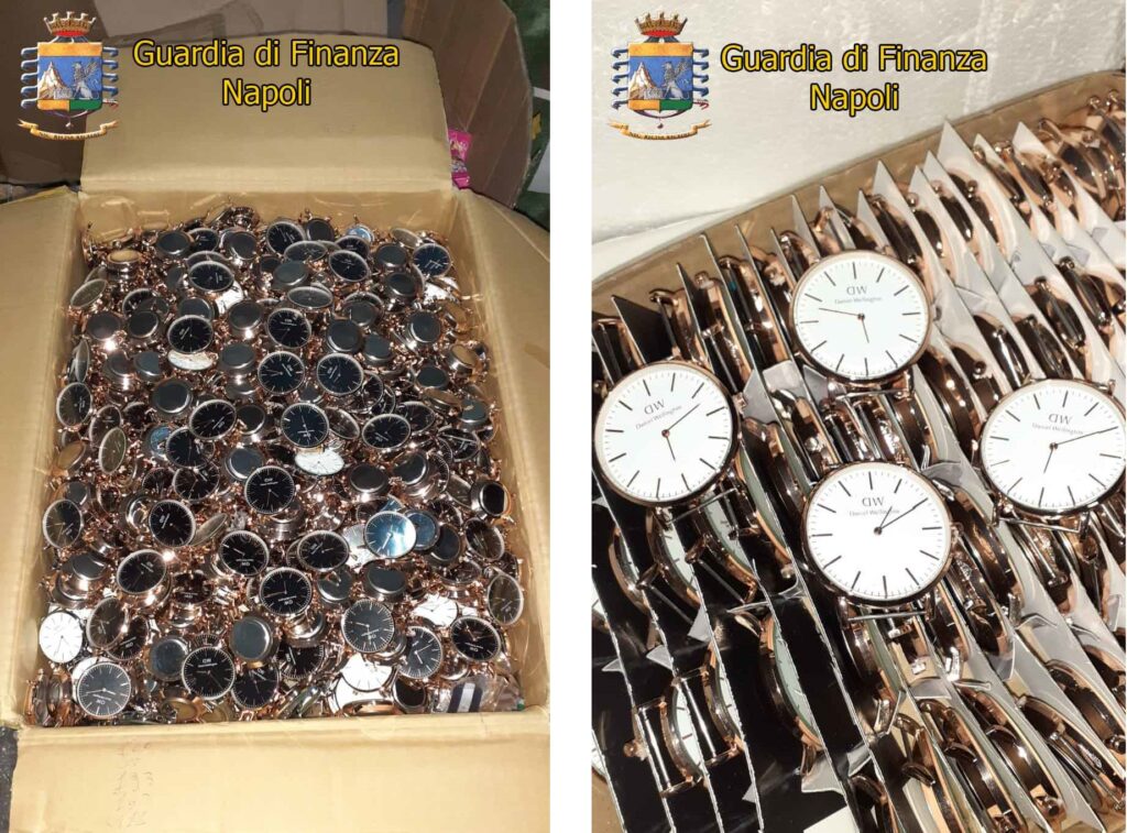 Giro di orologi falsi nel Casertano, coinvolti 6 imprenditori