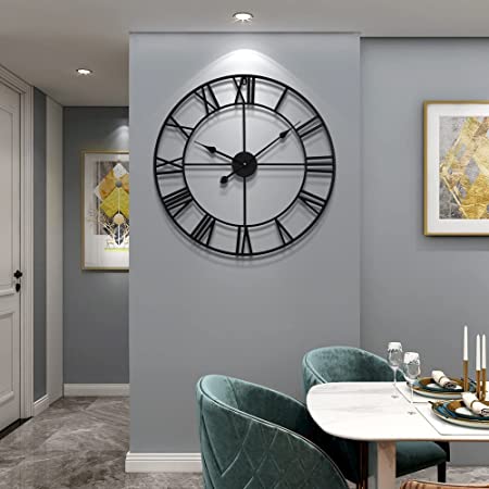 Grande orologio da parete orizzontale per soggiorno moderno particolare -  6858