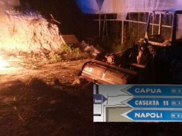 Incendio baracche capua