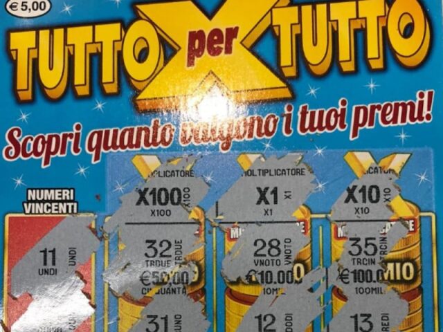 Gratta e vinci tutto x tutto