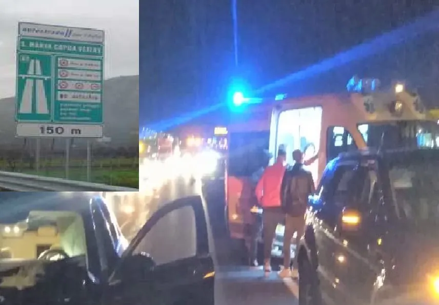 Auto ribaltate dopo scontro in A1, ci sono feriti