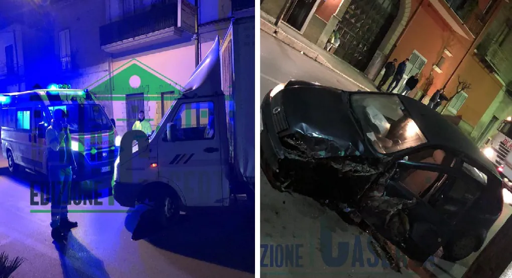 Auto contro camion, paura nella frazione: 118 sul posto. LE FOTO
