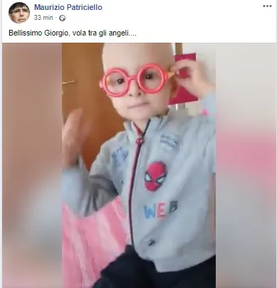 Ciao Giorgio, piccolo grande uomo. Provincia in lacrime per il bambino guerriero