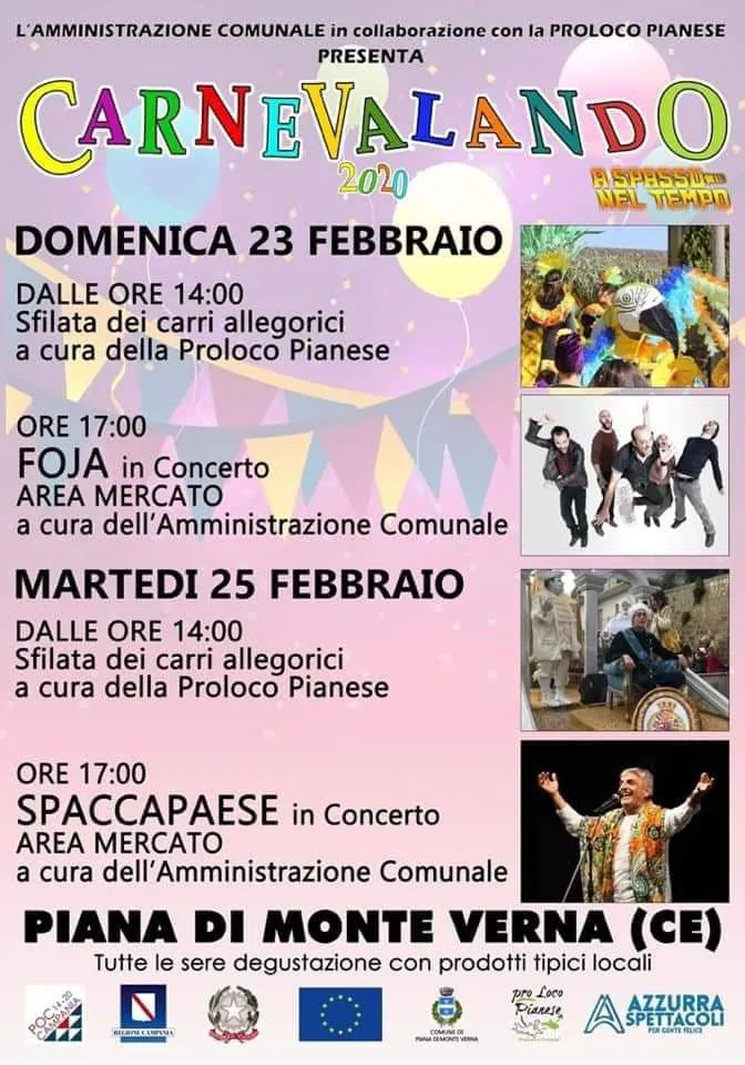 Carnevalando 2020, la Pro Loco Pianese svela il programma