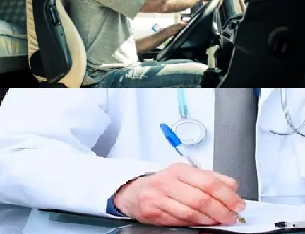 Camionista con febbre e tosse si rivolge al medico per il test