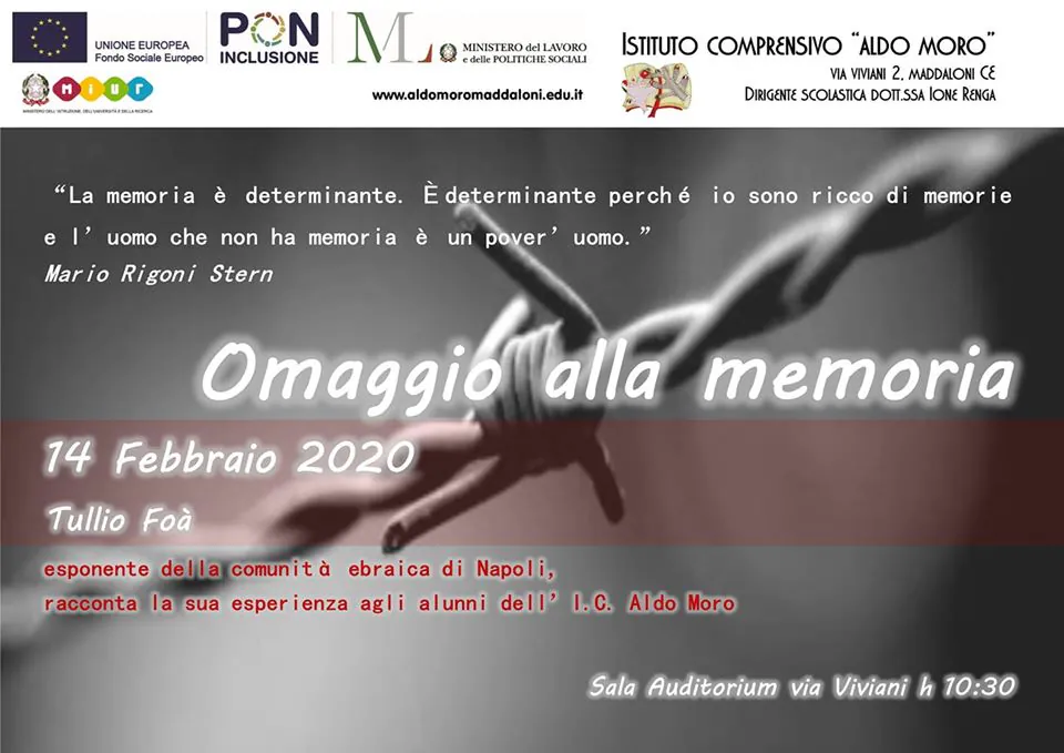 “Per non dimenticare” – Omaggio alla memoria dell’I.C. Aldo Moro