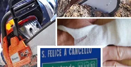 Choc nella Valle: si taglia con il motosega in giardino, corsa in ospedale