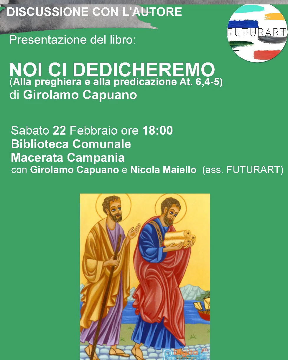 L’Associazione Futurart presenta il libro “Noi ci dedicheremo” di Don Girolamo Capuano