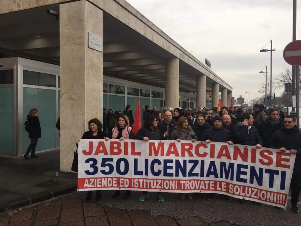 Jabil, punto di non ritorno: da lunedì scatta maxi sciopero