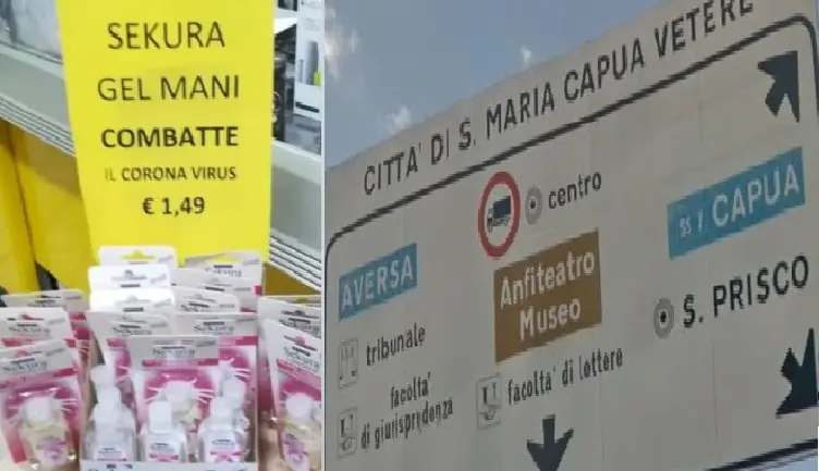 Commerciante casertano si inventa “gel che combatte Coronavirus”. E lo vende a 1,50 euro