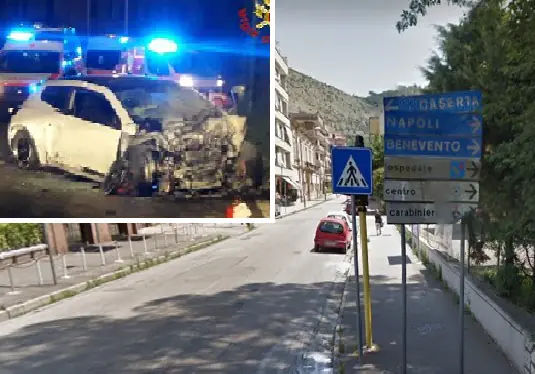 Centra auto e scappa, caccia al pirata