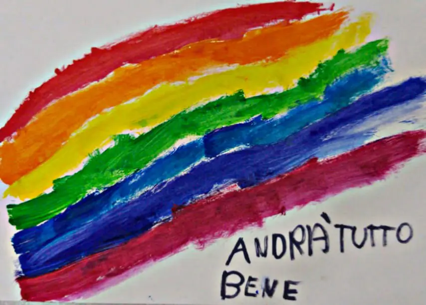 CoViD-19: “Andrà tutto bene”, gli arcobaleni della speranza