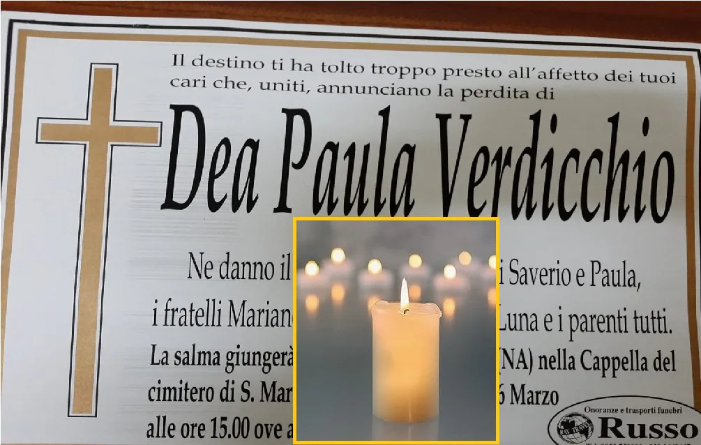 Muore a 3 anni, benedizione al cimitero per la piccola Dea