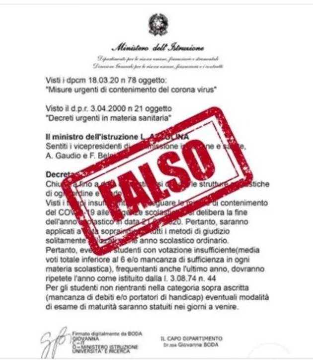 Scuole chiuse fino a data da destinarsi: arriva la replica del ministro