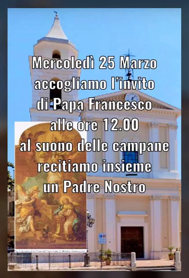 Nel giorno dell’Annunciazione alle ore 12 tutta Italia si riunisce in preghiera