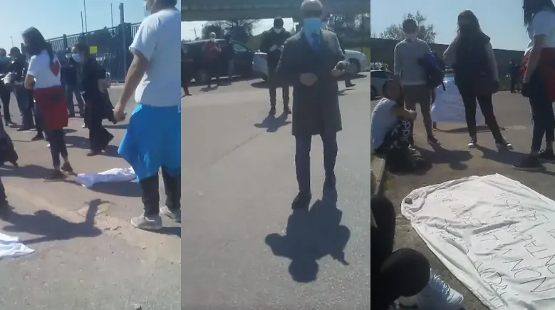 Protesta dei familiari dei detenuti davanti al carcere. FOTO e VIDEO ALL’INTERNO