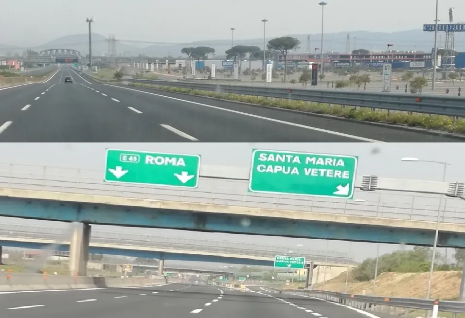 La Pasquetta mai vista del Casertano: zero vetture in autostrada. Controlli anche dal cielo. LE FOTO