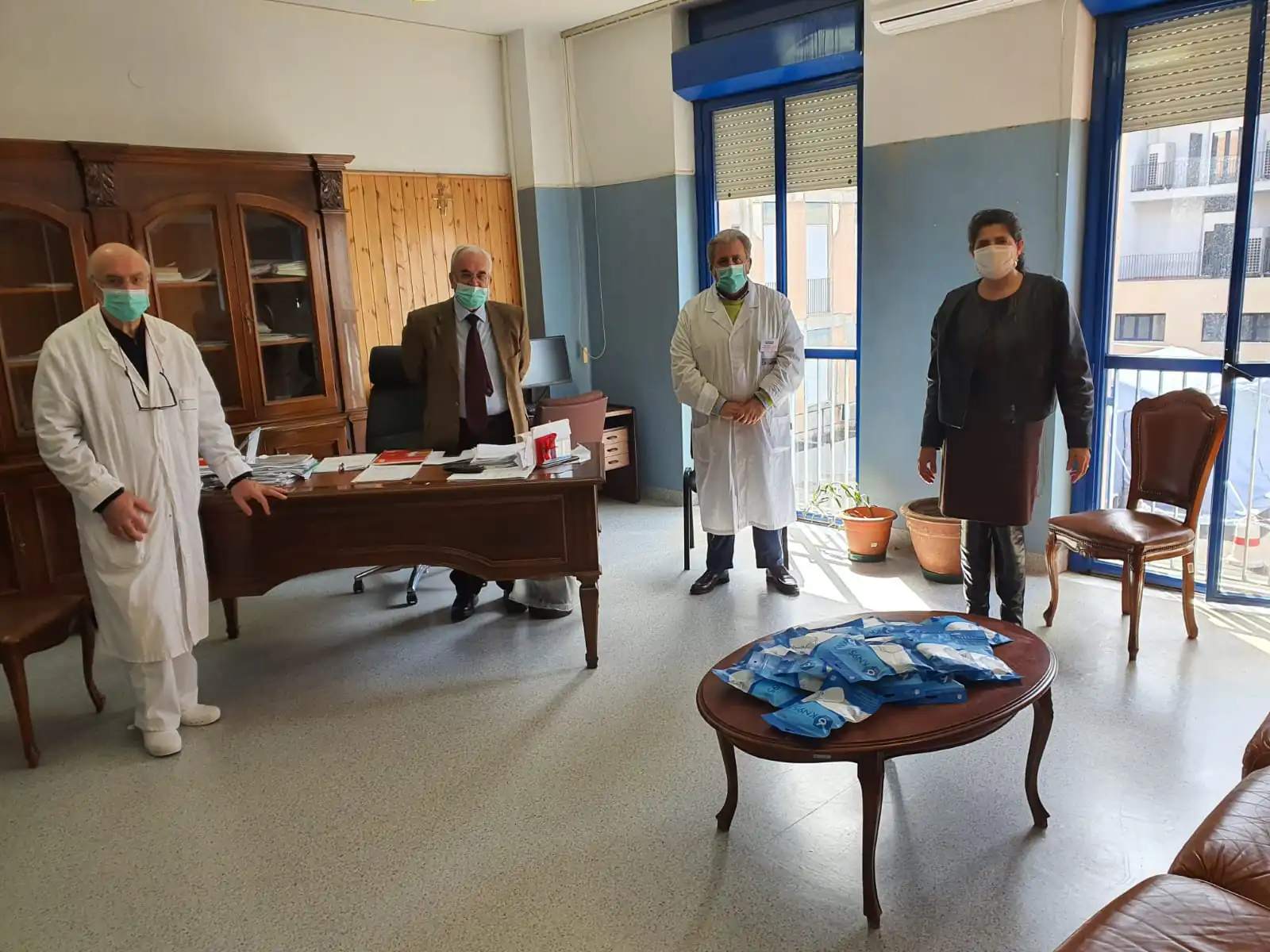 ll Comune dona 150 mascherine FFP2 all’Ospedale “Ave Gratia Plena”