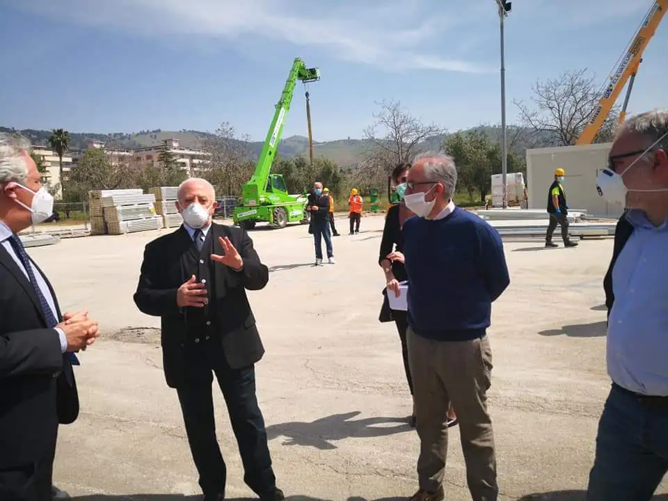 Il Sindaco Marino incontra il Presidente De Luca sul cantiere dell’ospedale Covid-19