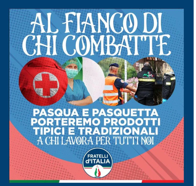 FDI al fianco di chi combatte: uova pasquali ai medici dell’Agp