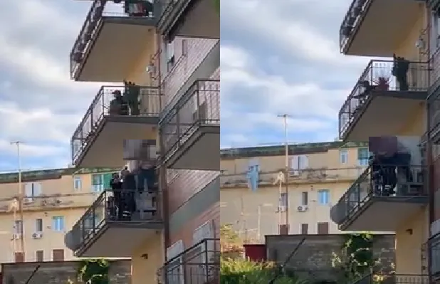 Minaccia di lanciarsi nel vuoto, salvato in extremis dai vigili del fuoco. IL VIDEO