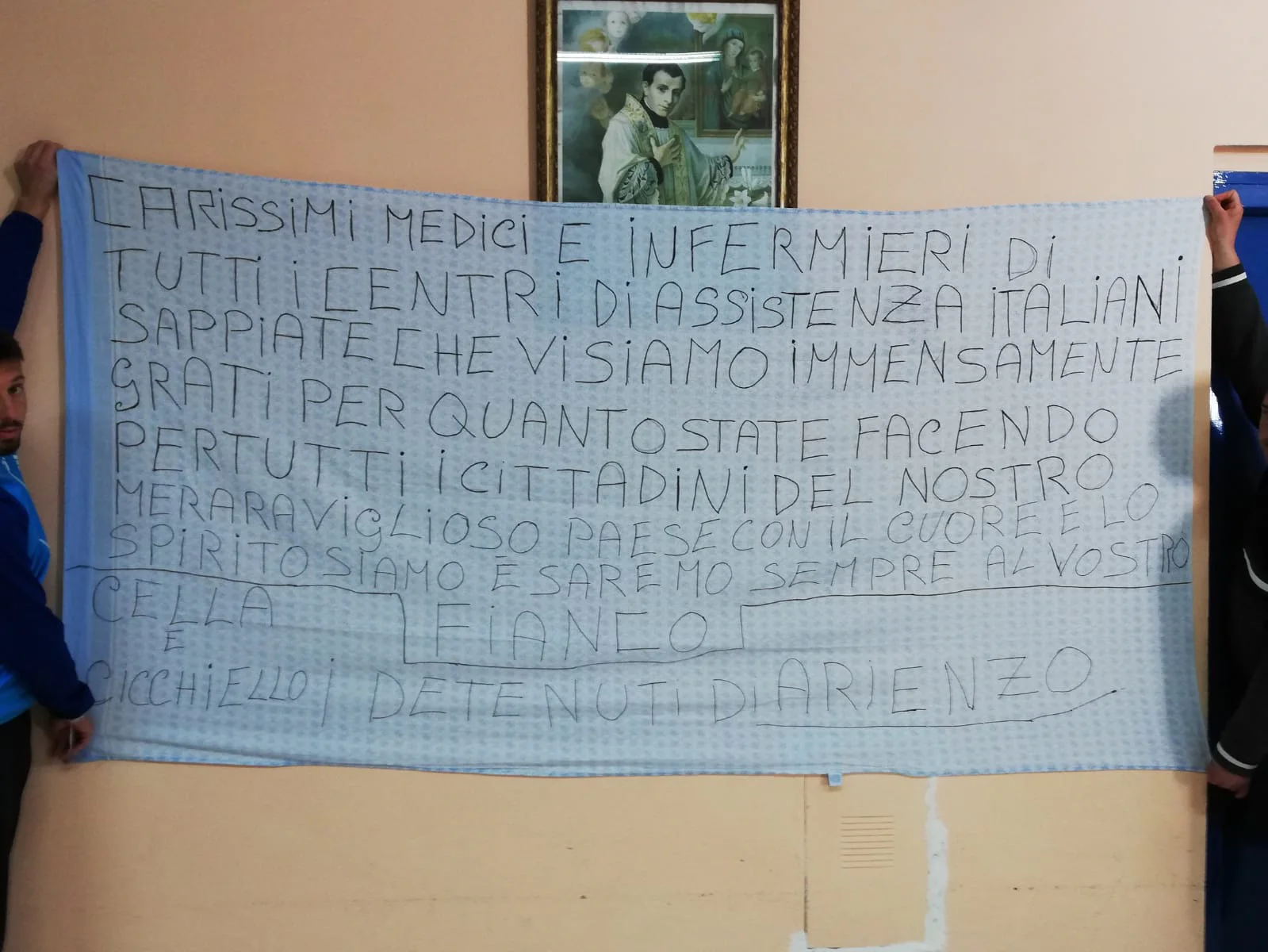 I detenuti di Arienzo solidali con i medici: “Vogliamo donare il sangue”