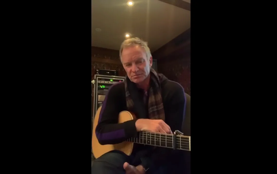 Videomessaggio di Sting:”Mi manca il mio paese preferito:L’Italia”