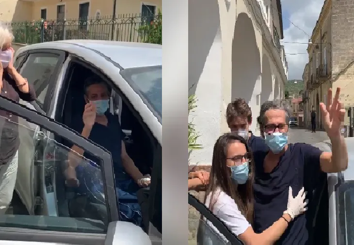 Batte il Covid e rivede la sua famiglia: il video del ritorno a casa commuove tutti