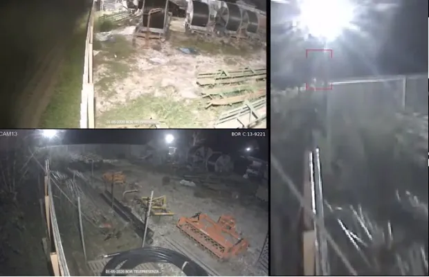 Scappa da lockdown per il raid in ditta: telecamera lo tradisce. IL VIDEO