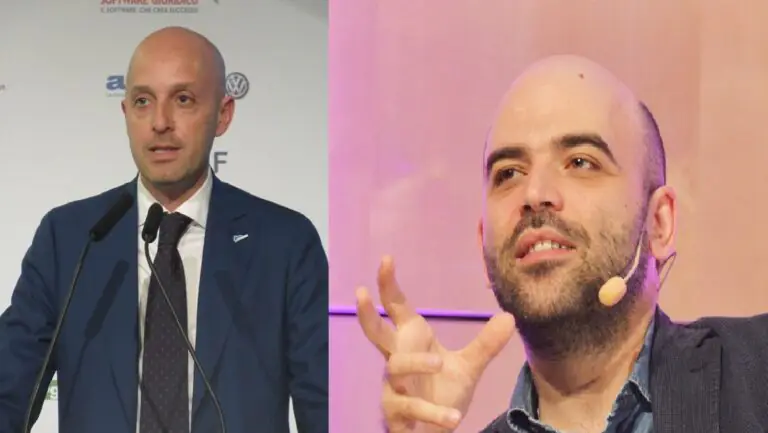Saviano, che gaffe in diretta da Fazio: “Segnalano vittime di usura”. Categorie in rivolta: “Scuse o querele”