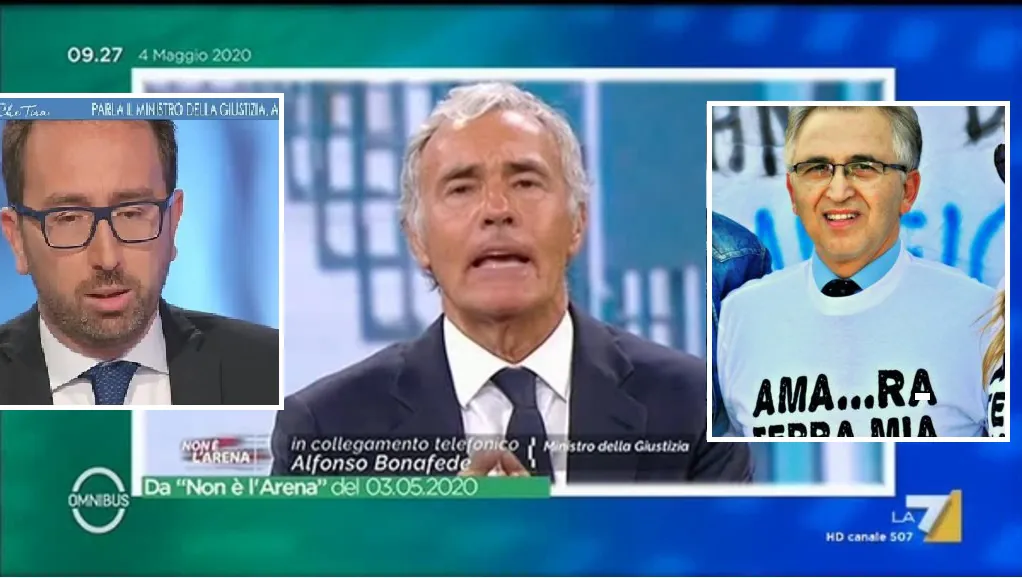 Boss scarcerati, Del Monaco difende ministro e attacca Giletti: “Colpevoli sconteranno pena”