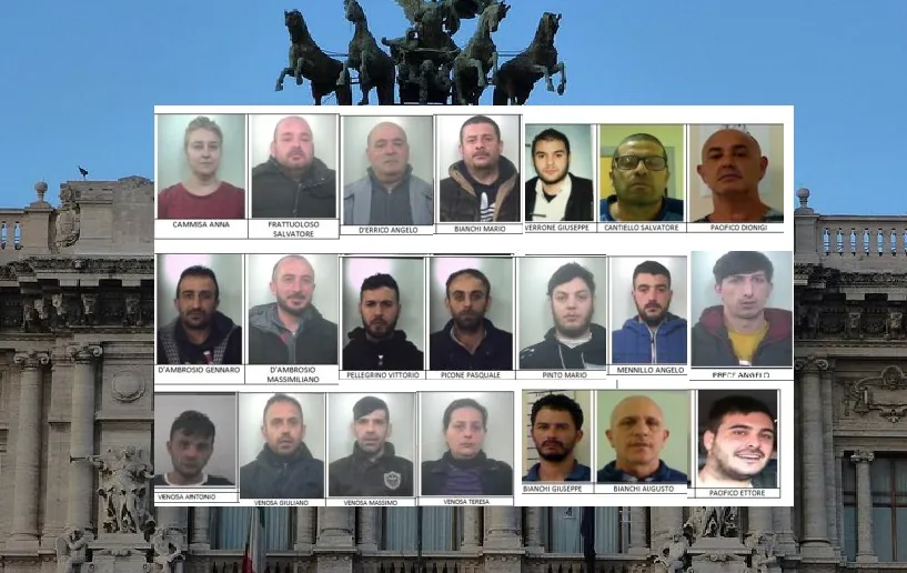 Jackpot, stangata definitiva per 20. Mazzata ai clan Venosa-Schiavone. NOMI E FOTO