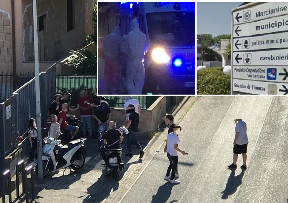 Decine di ragazzini in strada mentre un loro coetaneo fa tampone per caso sospetto. La situazione Covid in città