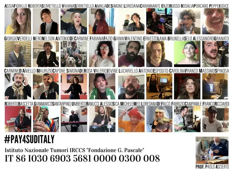 “Pay for Suditaly” Una raccolta fondi sulle note degli Squallor per sostenere la ricerca