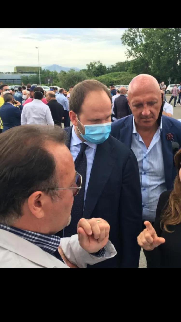 Zinzi e Mastroianni in visita agli agenti penitenziari del carcere di Santa Maria