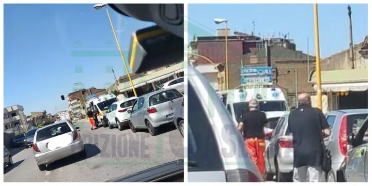 Incidente a catena sulla Nazionale: arriva ambulanza