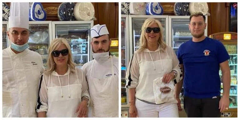Tina Cipollari avvistata in una pasticceria del Casertano