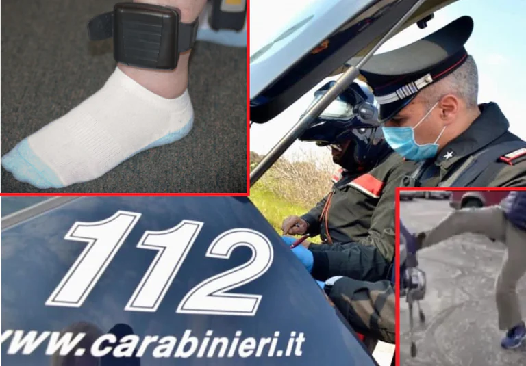 Rifiuta braccialetto elettronico dopo minacce all’ex, carabinieri lo cacciano dalla città
