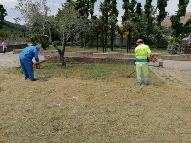 Castel Morrone, Villa Ganci Pignatelli: Sma Campania ripulisce il parco pubblico