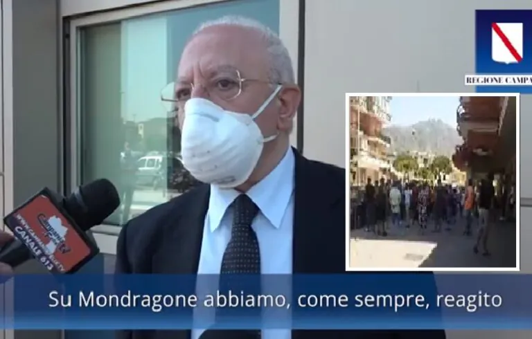 Covid, 76 positivi dal doppio focolaio. De Luca è tranquillo: “Rilanceremo turismo”