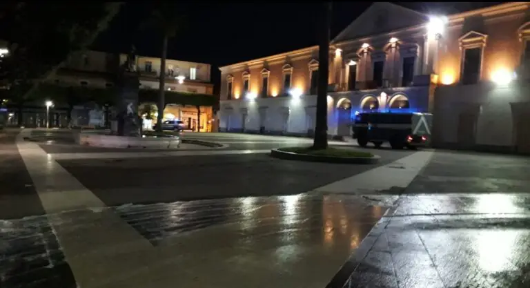Sanificazione in città con i mezzi della Polizia: tutti i dettagli