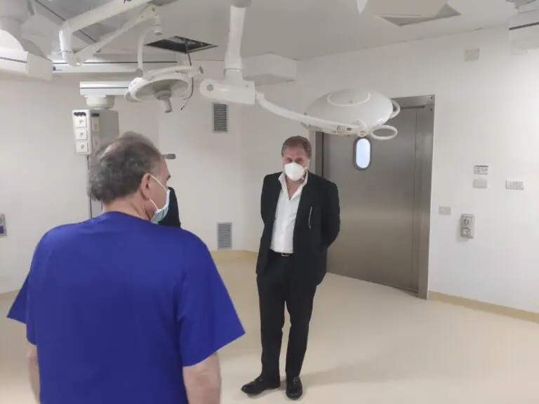 Aversa, Graziano visita i cantieri del Moscati: ospedale strategico per tutta la provincia
