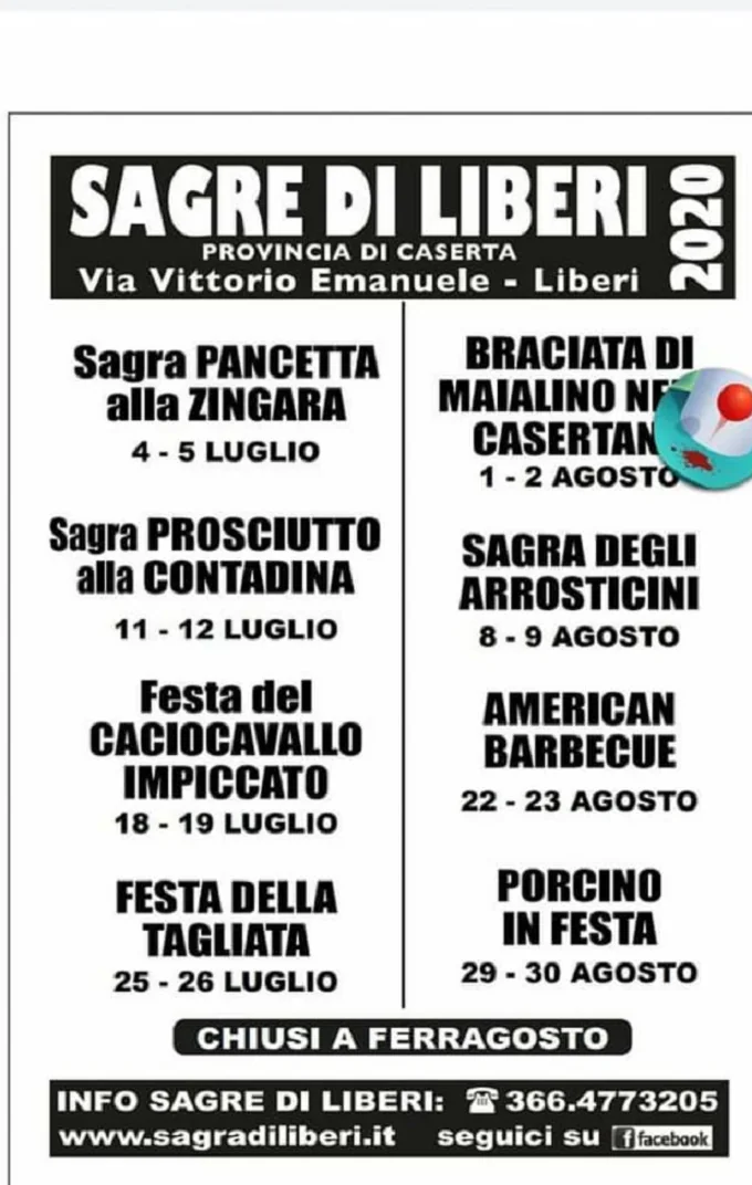 Sagre nell’alto casertano: ecco tutti gli eventi per l’estate in arrivo