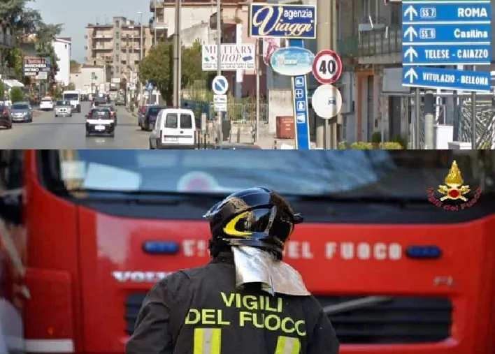Cucina in fiamme dopo scoppio, così i carabinieri hanno salvato una donna