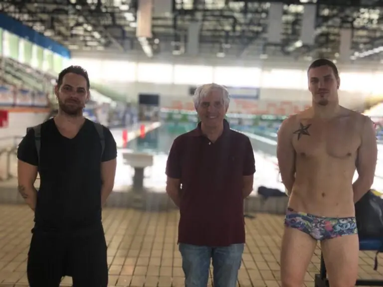 Il ct della nazionale in visita allo stadio del nuoto di Caserta