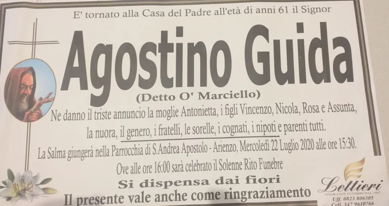 Trovato morto nell’avellinese: fissato l’addio al carrozziere della Valle