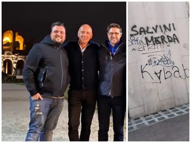 Scritte sui muri contro la Lega: il segretario cittadino denuncia