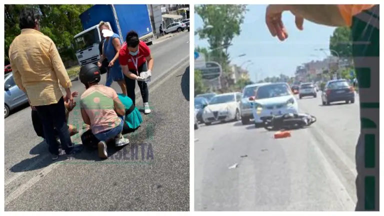 Incidente sul viale Carlo III: ferito centauro